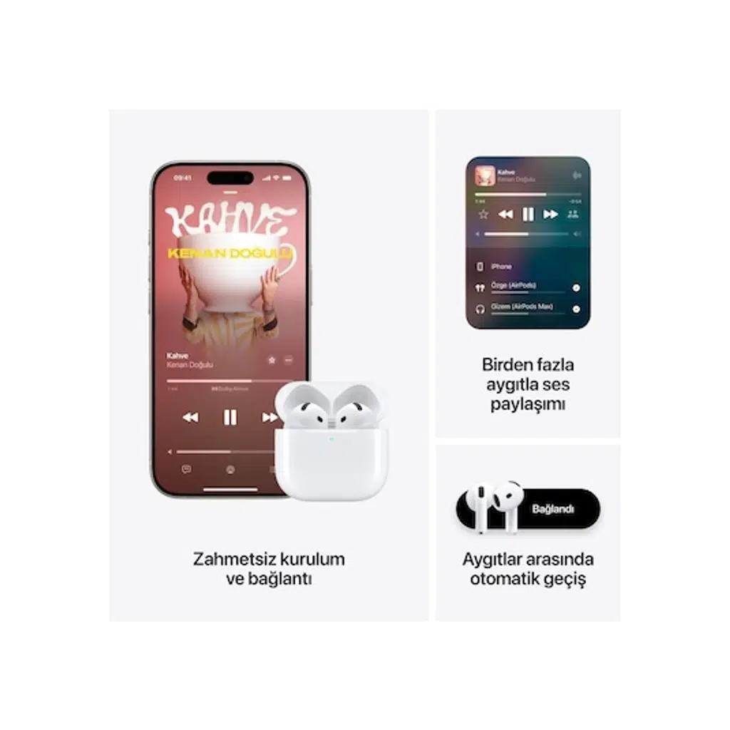 Apple AirPods 4 ANC MXP93TU/A Bluetooth Kulak İçi Kulaklık (Apple Türkiye Garantili) Apple AirPods 4 ANC MXP93TU/A Bluetooth Kulak İçi Kulaklık (Apple Türkiye Garantili)