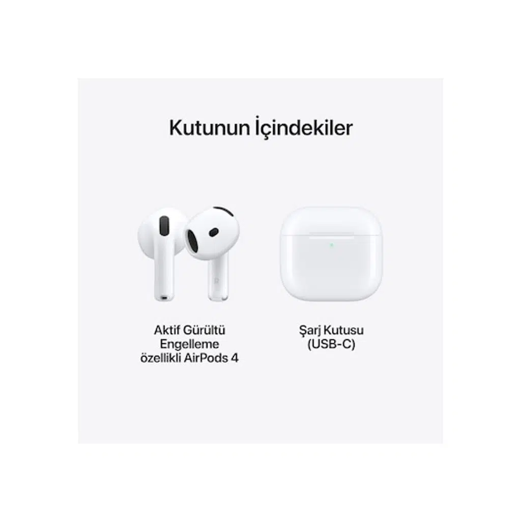 Apple AirPods 4 ANC MXP93TU/A Bluetooth Kulak İçi Kulaklık (Apple Türkiye Garantili) Apple AirPods 4 ANC MXP93TU/A Bluetooth Kulak İçi Kulaklık (Apple Türkiye Garantili)