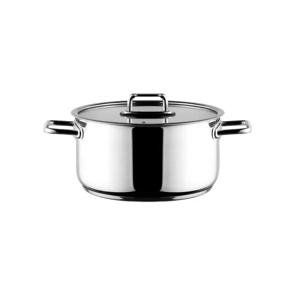 Aryıldız Colombus Metal Kulp Cam Kapak Derin Tencere - 28 Cm