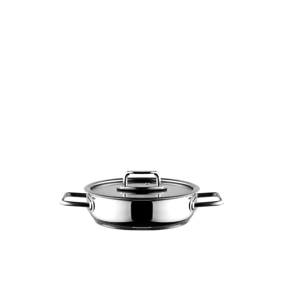 Aryıldız Colombus Metal Kulp Cam Kapak Sahan - 20 Cm