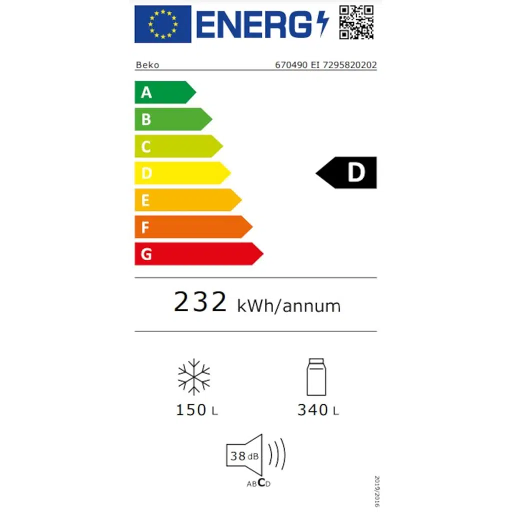 Beko 670490 EI 490 LT No-Frost Kombi Tipi Buzdolabı Beko 670490 EI 490 LT No-Frost Kombi Tipi Buzdolabı