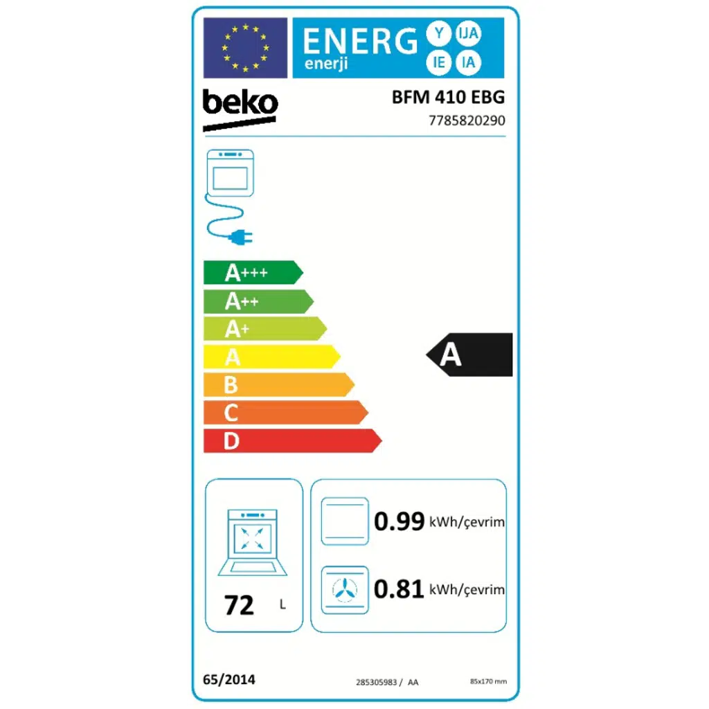 Beko BFM 410 EBG 72 LT Ocaklı Fırın Beko BFM 410 EBG 72 LT Ocaklı Fırın