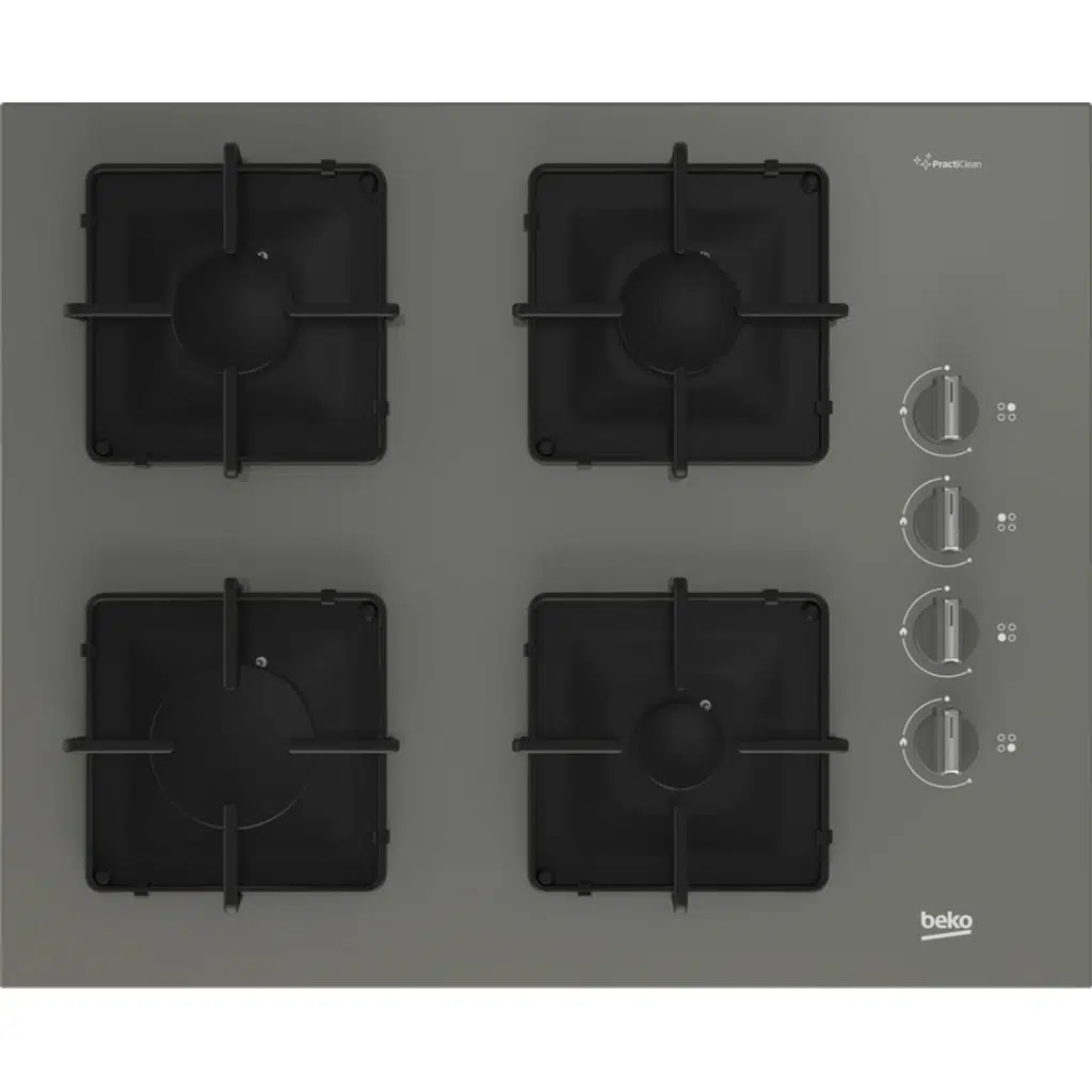 Beko BOCD K 6510 EG Gazlı Cam Tablalı Ocak Gri