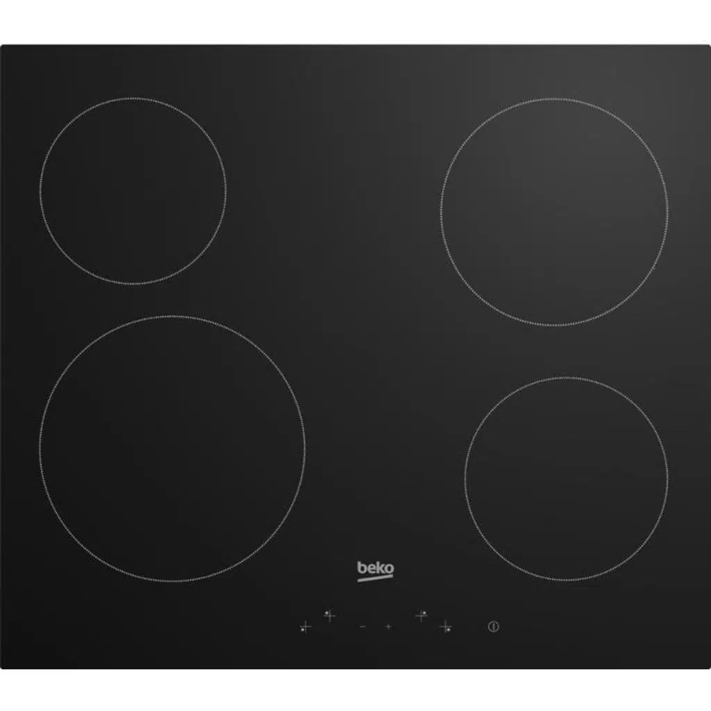 Beko BOV 645 ST Vitroseramik Elektrikli Ankastre Ocak Siyah