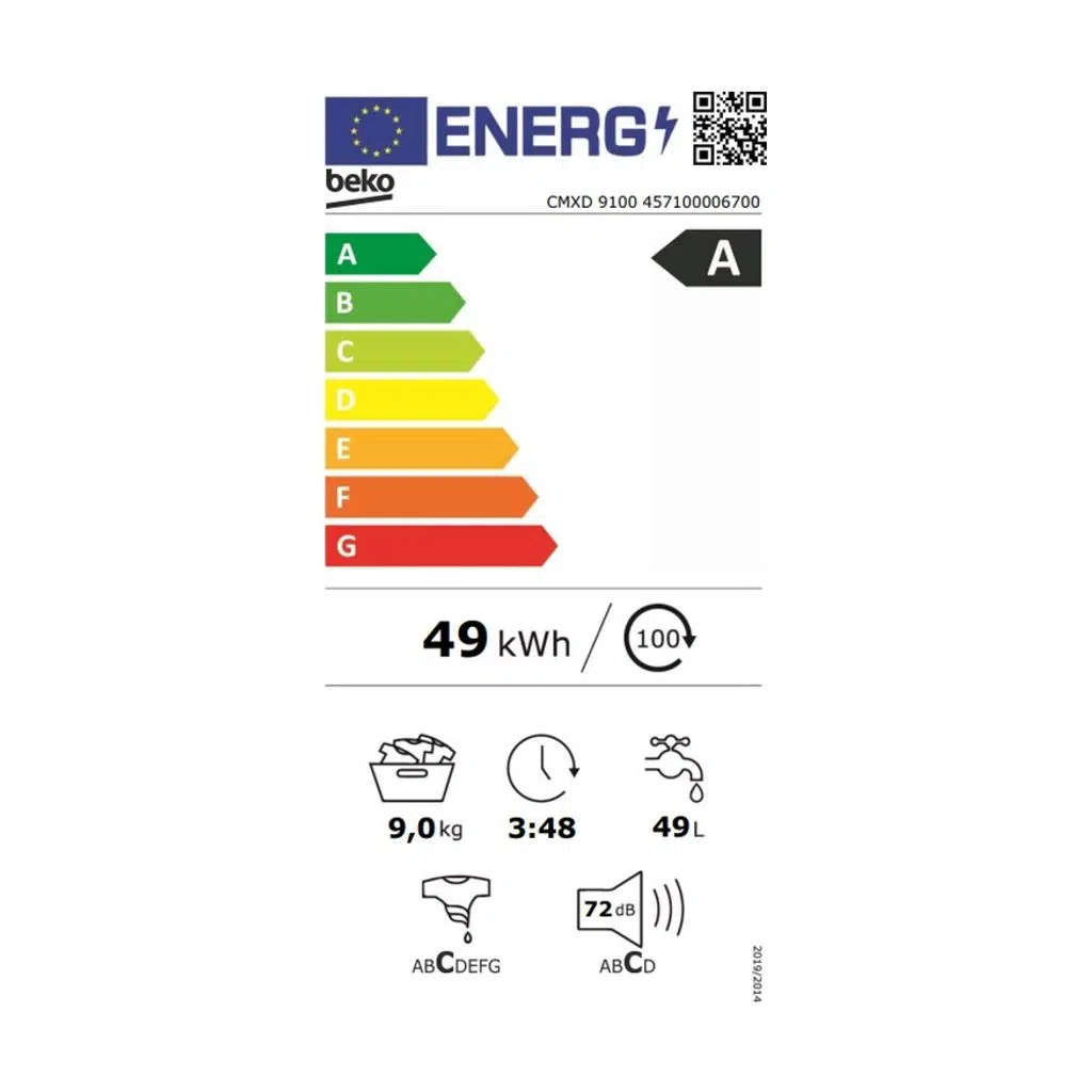 Beko CMXD 9100 1000 Devir 9 KG Çamaşır Makinesi Beko CMXD 9100 1000 Devir 9 KG Çamaşır Makinesi