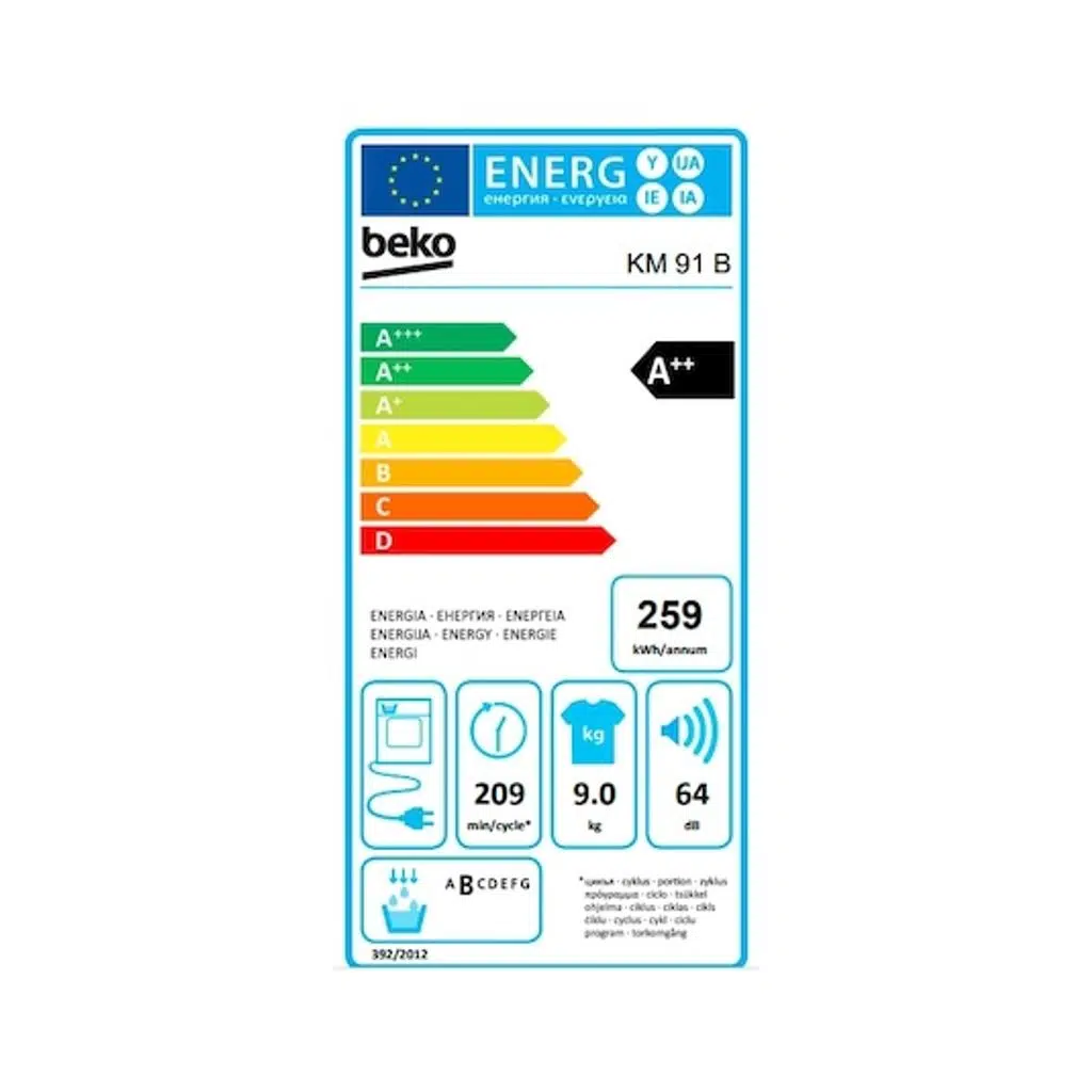 Beko KM 91 B 9 KG Isı Pompalı Çamaşır Kurutma Makinesi Beko KM 91 B 9 KG Isı Pompalı Çamaşır Kurutma Makinesi