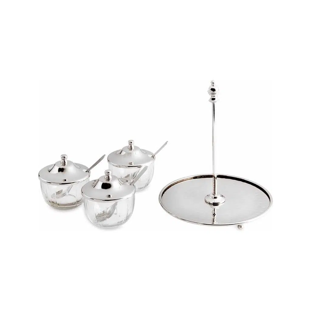 Jumbo Alula Standlı 3'lü Baharat Seti 16,5X16,5X18,5 cm Jumbo Alula Standlı 3'lü Baharat Seti 16,5X16,5X18,5 cm