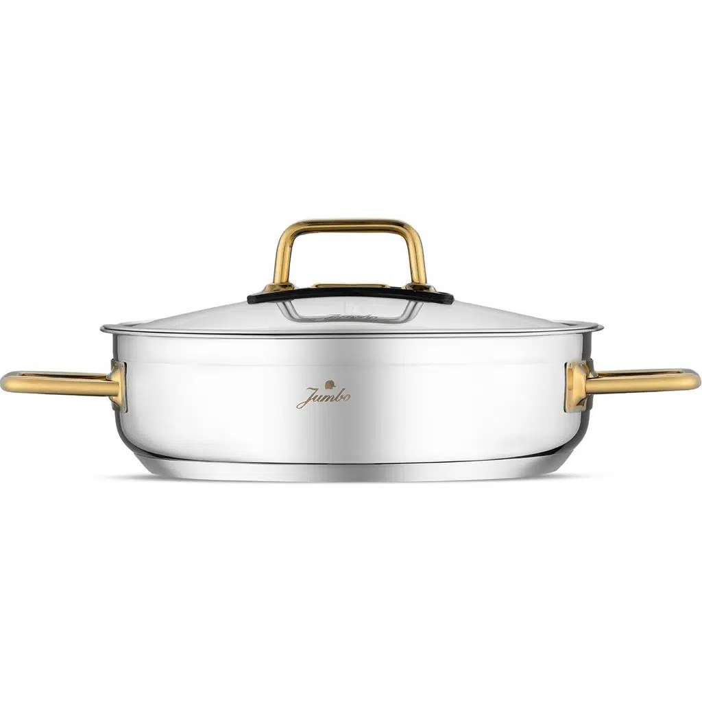 Jumbo Modena 8 Parça Titanyum Gold Tencere Seti Jumbo Modena 8 Parça Titanyum Gold Tencere Seti