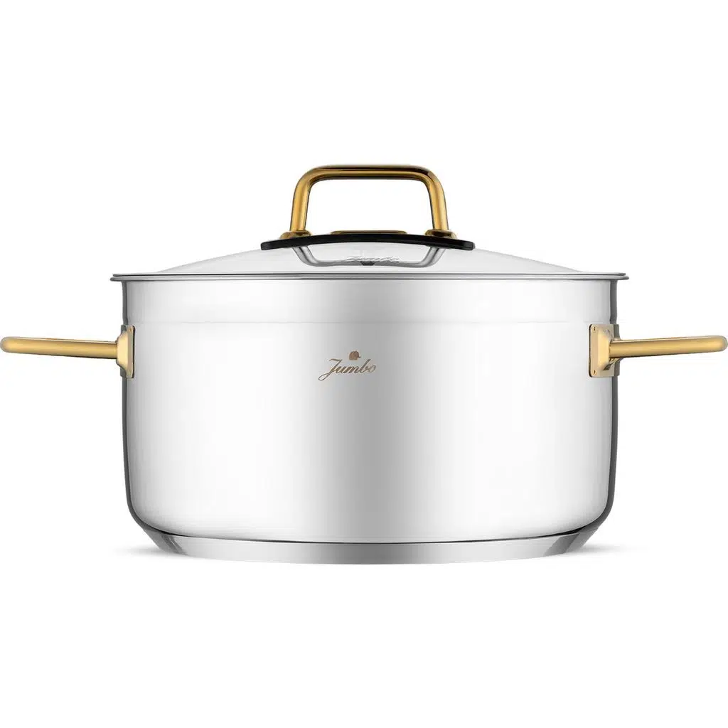 Jumbo Modena 8 Parça Titanyum Gold Tencere Seti Jumbo Modena 8 Parça Titanyum Gold Tencere Seti