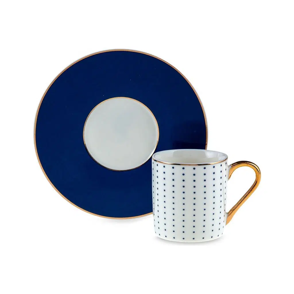 Jumbo Navy 2 Kişilik Kahve Fincan Takımı 90 ml Jumbo Navy 2 Kişilik Kahve Fincan Takımı 90 ml
