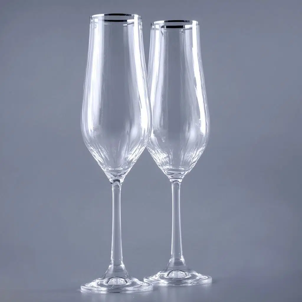 Jumbo Tulipa Platin 6'lı Flüt Kadeh 170 ml Jumbo Tulipa Platin 6'lı Flüt Kadeh 170 ml