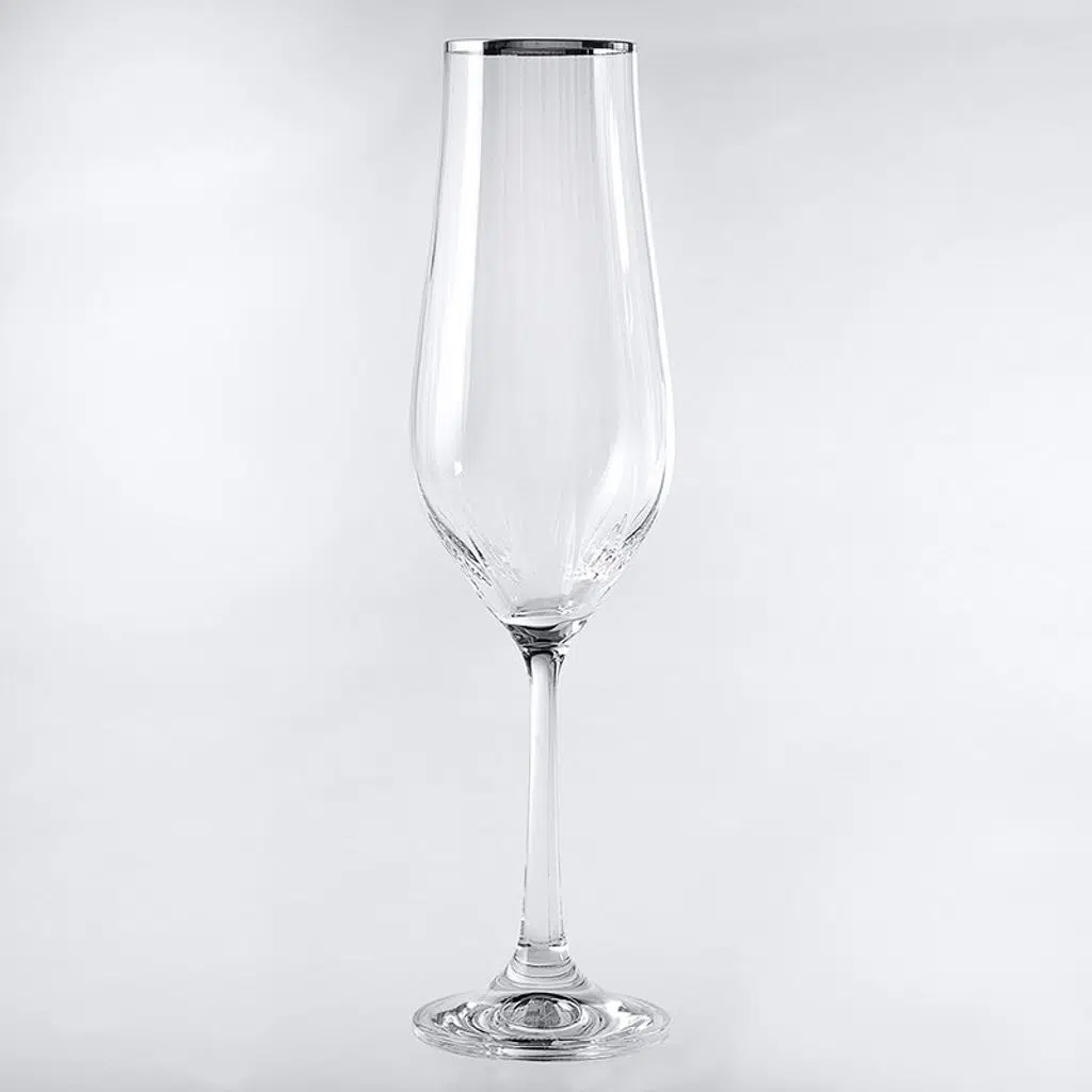 Jumbo Tulipa Platin 6'lı Flüt Kadeh 170 ml Jumbo Tulipa Platin 6'lı Flüt Kadeh 170 ml