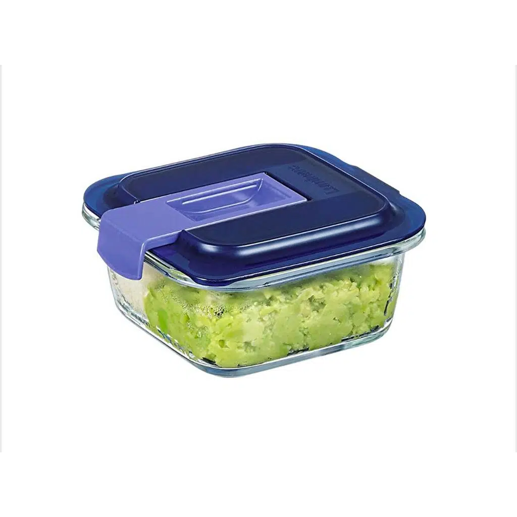 Luminarc Mavi Temp Easy Box Kare Saklama Kabı 380 cc