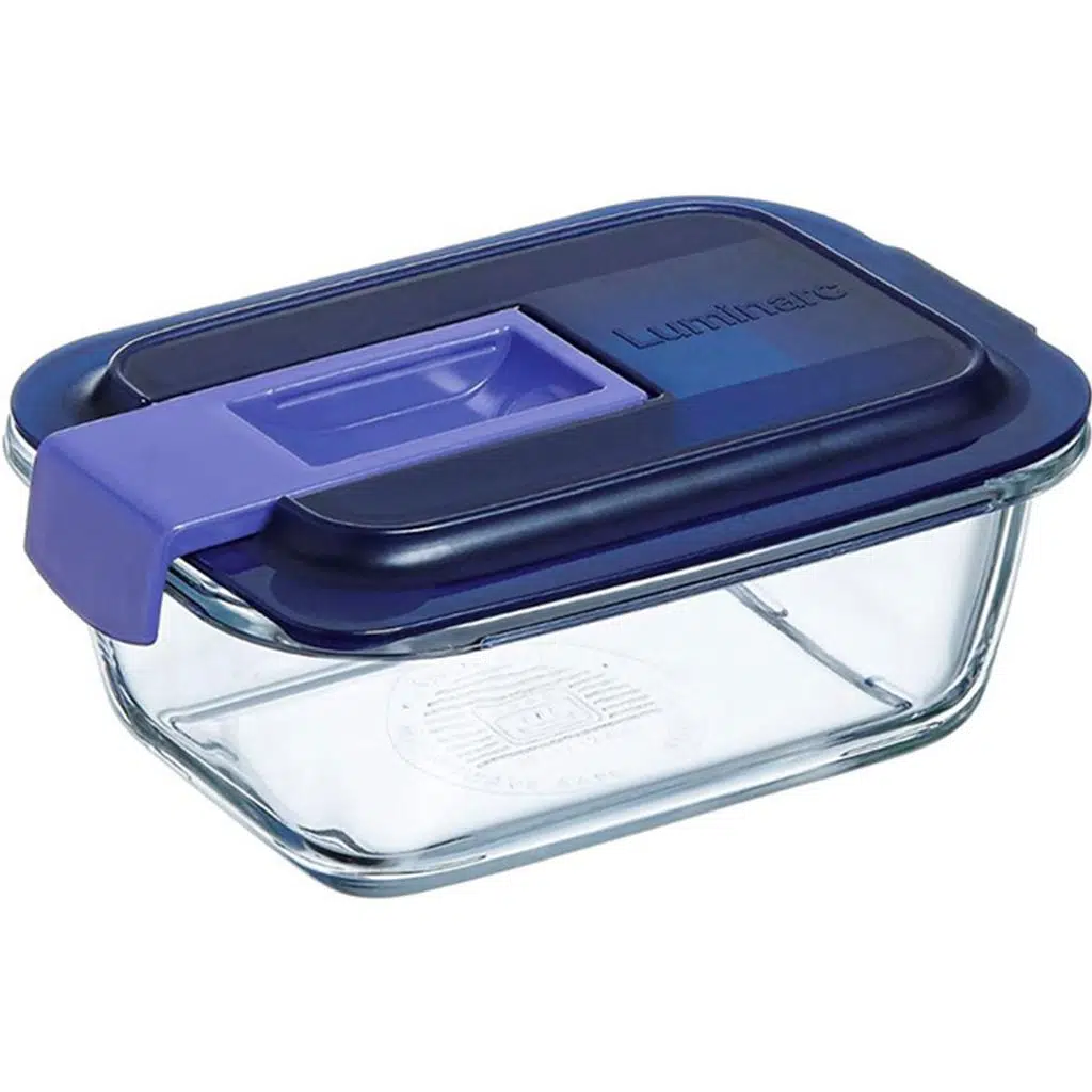 Luminarc Temp Easy Box Dikdörtgen 38 cc Mavi Kapak
