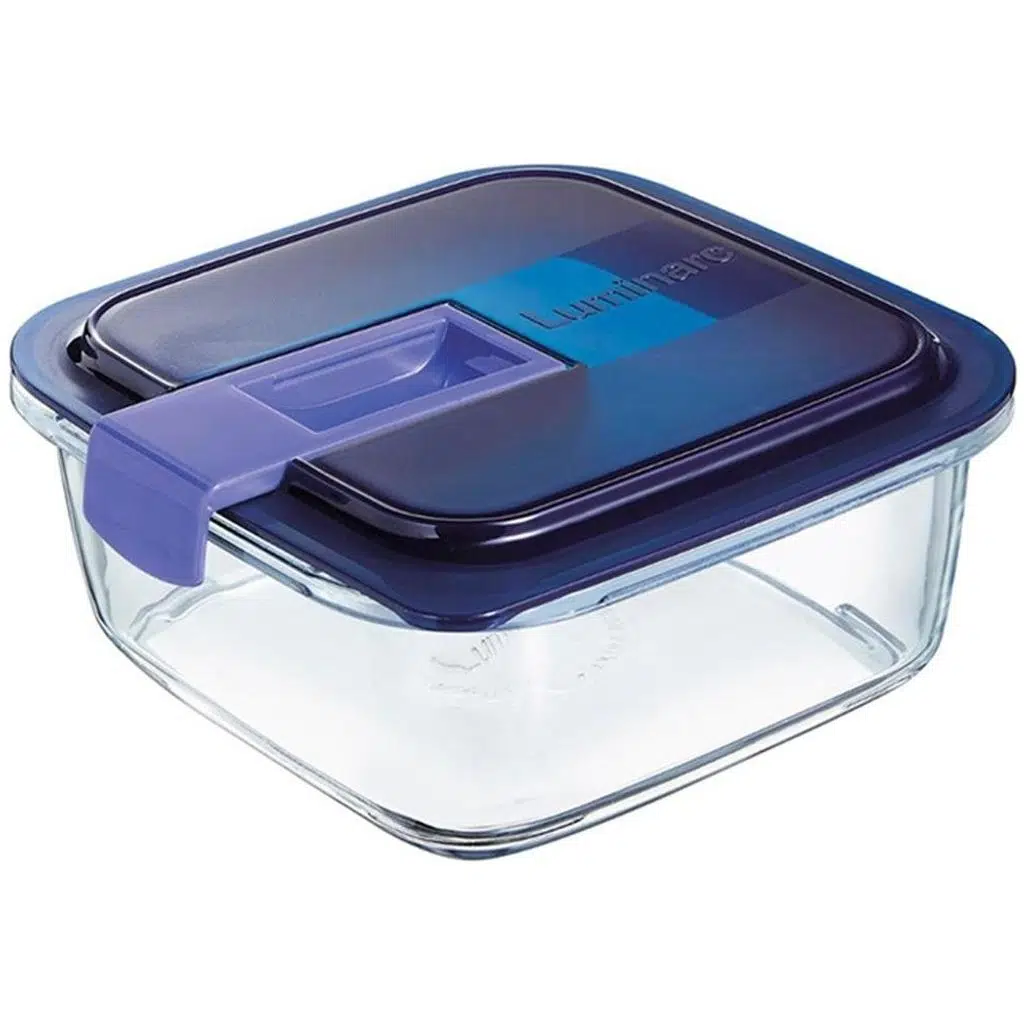 Luminarc Temp Easy Box Kare 76 CC Mavi Kapak