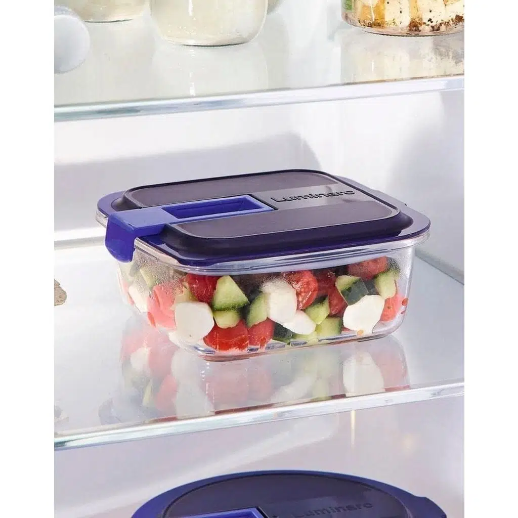 Luminarc Temp Easy Box Kare 76 CC Mavi Kapak Luminarc Temp Easy Box Kare 76 CC Mavi Kapak