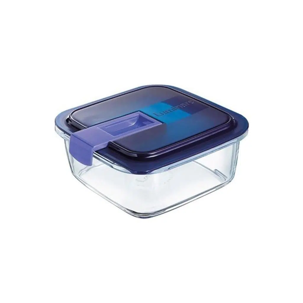 Luminarc Temp Easy Box Kare 76 CC Mavi Kapak Luminarc Temp Easy Box Kare 76 CC Mavi Kapak