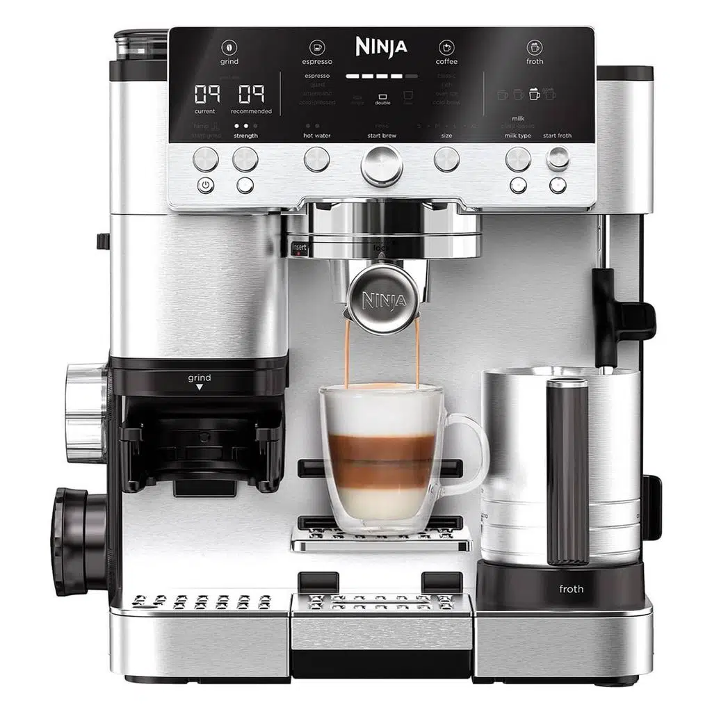 Ninja Luxe Café Premier Espresso Makinesi 1680 W İnox Renkli 3'ü 1 Arada Espresso ve Filtre Kahve