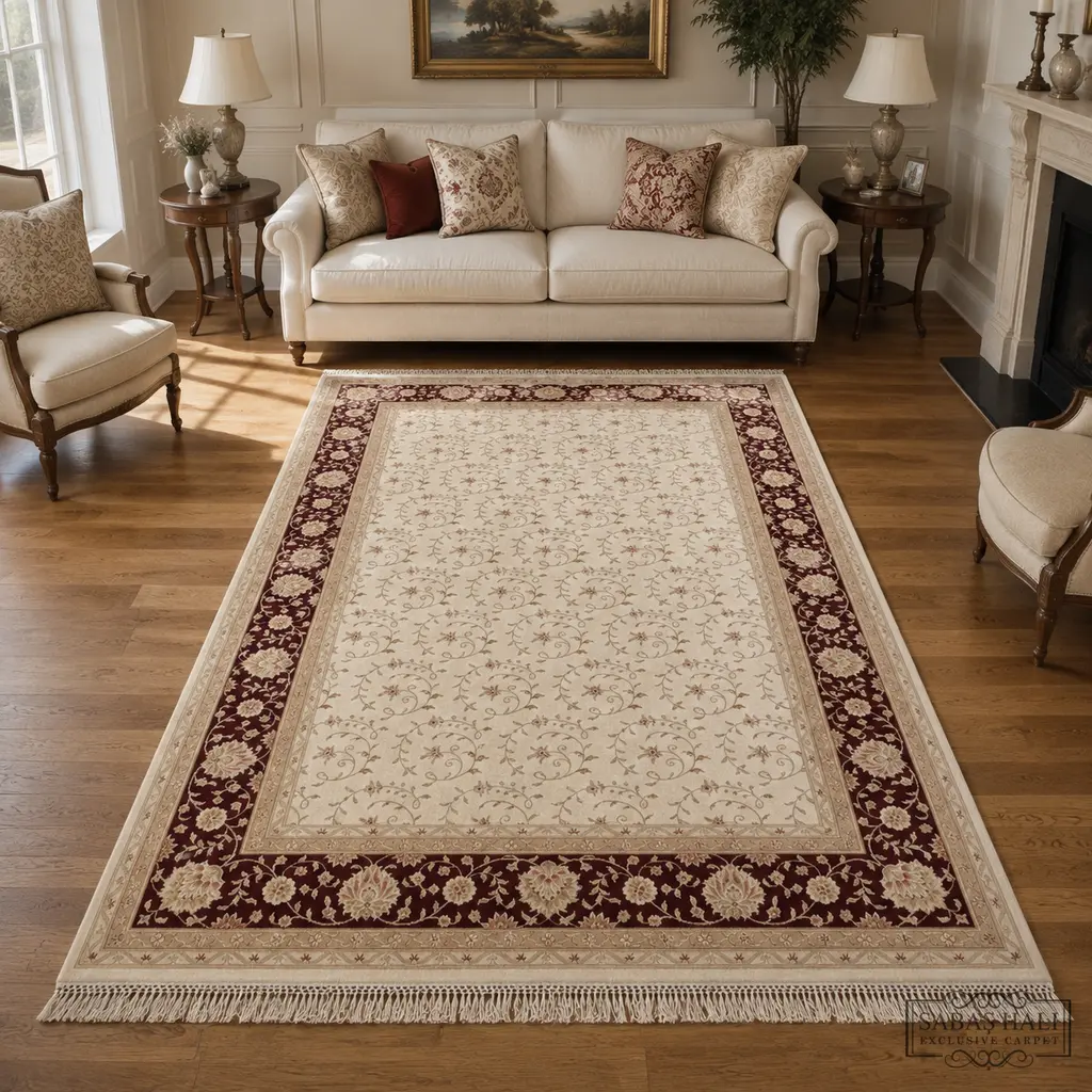 Sabaş Halı Exclusive Carpet – 026263 MAHZEN 203 x 308 cm (Uşak - Yün İpek Dokuma Halısı) Sabaş Halı Exclusive Carpet – 026263 MAHZEN 203 x 308 cm (Uşak - Yün İpek Dokuma Halısı)