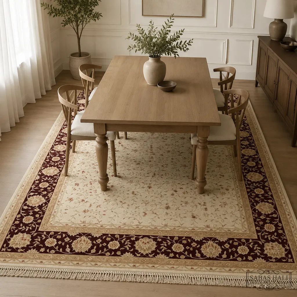 Sabaş Halı Exclusive Carpet – 026263 MAHZEN 203 x 308 cm (Uşak - Yün İpek Dokuma Halısı) Sabaş Halı Exclusive Carpet – 026263 MAHZEN 203 x 308 cm (Uşak - Yün İpek Dokuma Halısı)