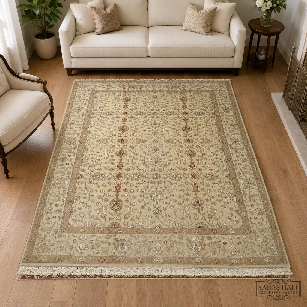 Sabaş Halı Exclusive Carpet – 047382 ANTİK İPEKLİ UŞAK 175 x 237 cm (Uşak - Yün İpek Dokuma Halısı) Sabaş Halı Exclusive Carpet – 047382 ANTİK İPEKLİ UŞAK 175 x 237 cm (Uşak - Yün İpek Dokuma Halısı)