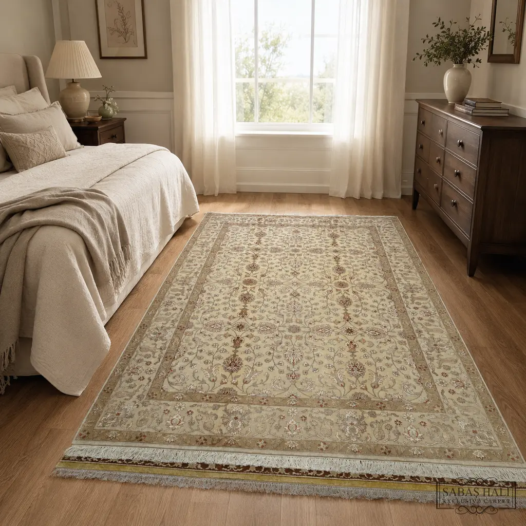Sabaş Halı Exclusive Carpet – 047382 ANTİK İPEKLİ UŞAK 175 x 237 cm (Uşak - Yün İpek Dokuma Halısı) Sabaş Halı Exclusive Carpet – 047382 ANTİK İPEKLİ UŞAK 175 x 237 cm (Uşak - Yün İpek Dokuma Halısı)