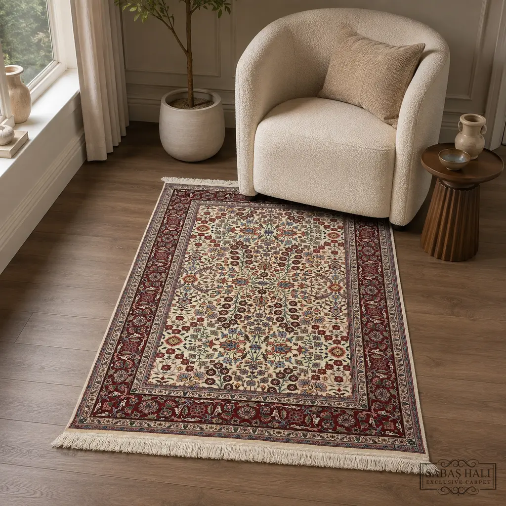 Sabaş Halı Exclusive Carpet – 061948 HEREKE 123 x 189 cm (Hereke - Yün Dokuma Halısı) Sabaş Halı Exclusive Carpet – 061948 HEREKE 123 x 189 cm (Hereke - Yün Dokuma Halısı)