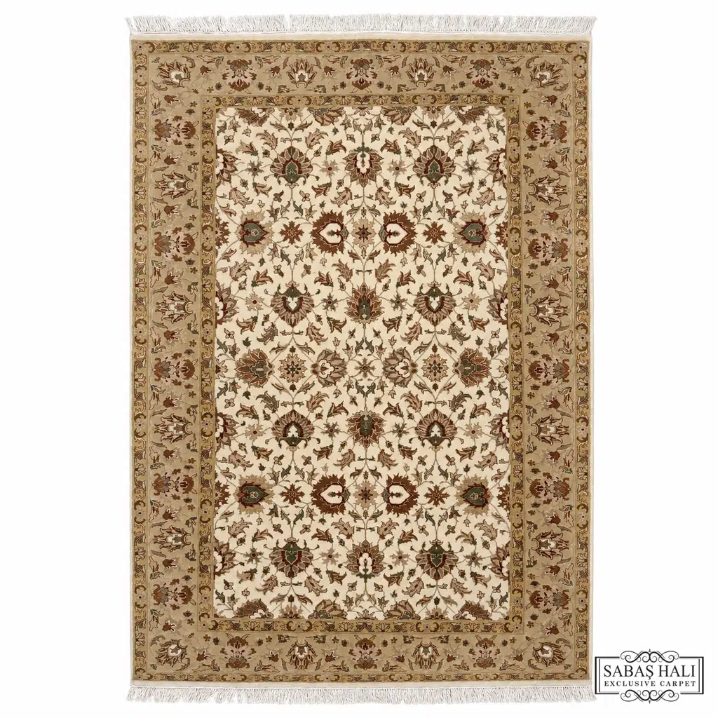 Sabaş Halı Exclusive Carpet – 062146 ANTİK İPEKLİ UŞAK 191 x 127 cm (Uşak - Yün İpek Dokuma Halısı)