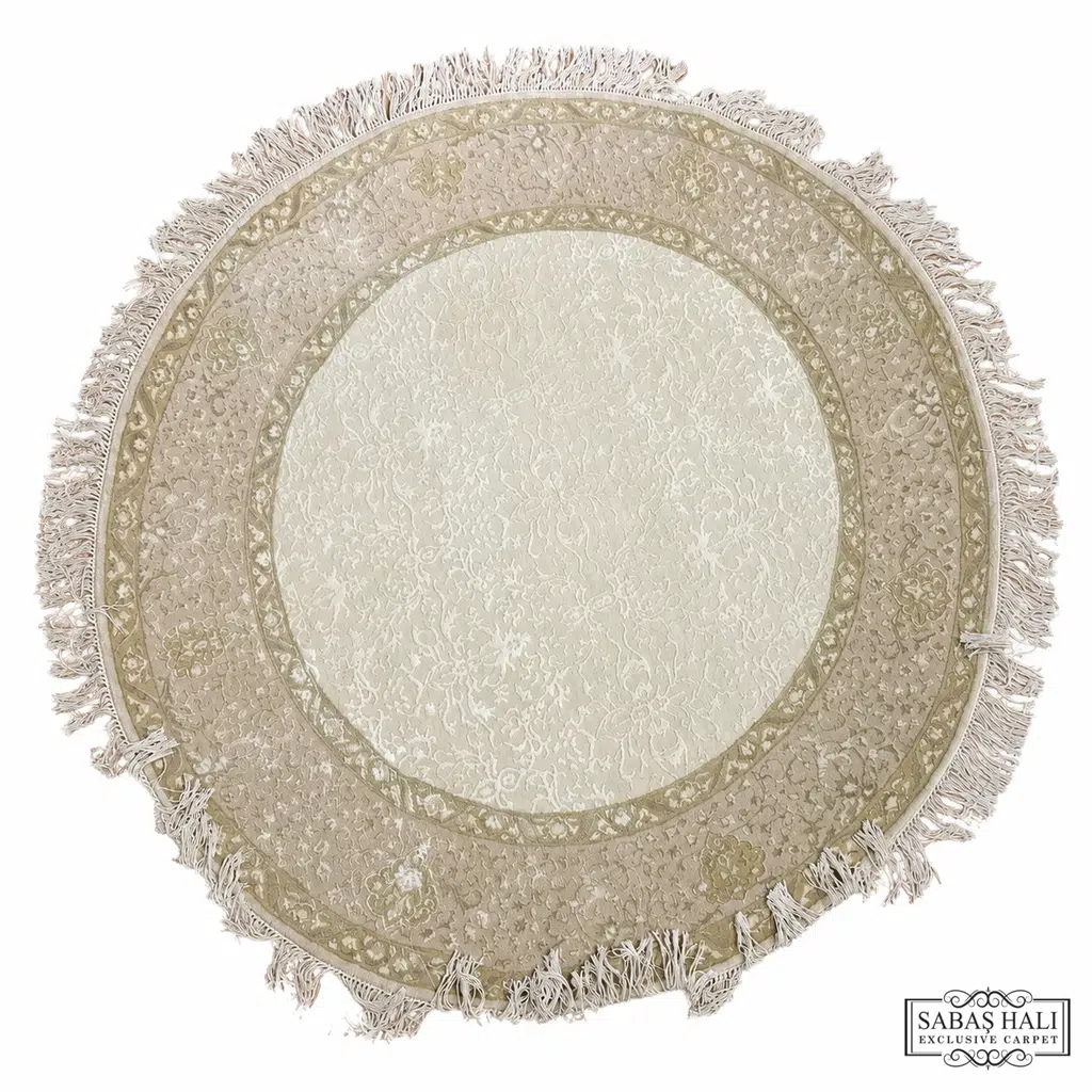 Sabaş Halı Exclusive Carpet – 062201 HÜRREM 153 x 153 cm (Uşak - Yün İpek Dokuma Halısı)