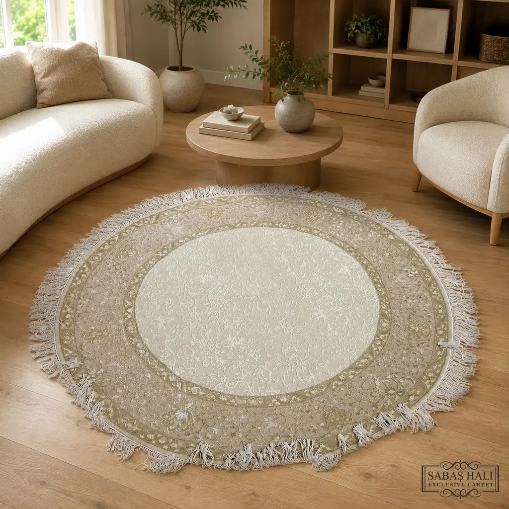 Sabaş Halı Exclusive Carpet – 062201 HÜRREM 153 x 153 cm (Uşak - Yün İpek Dokuma Halısı) Sabaş Halı Exclusive Carpet – 062201 HÜRREM 153 x 153 cm (Uşak - Yün İpek Dokuma Halısı)
