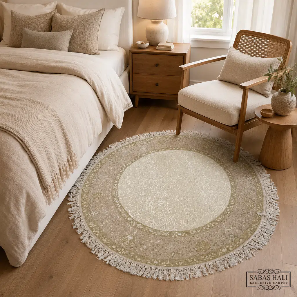 Sabaş Halı Exclusive Carpet – 062201 HÜRREM 153 x 153 cm (Uşak - Yün İpek Dokuma Halısı) Sabaş Halı Exclusive Carpet – 062201 HÜRREM 153 x 153 cm (Uşak - Yün İpek Dokuma Halısı)