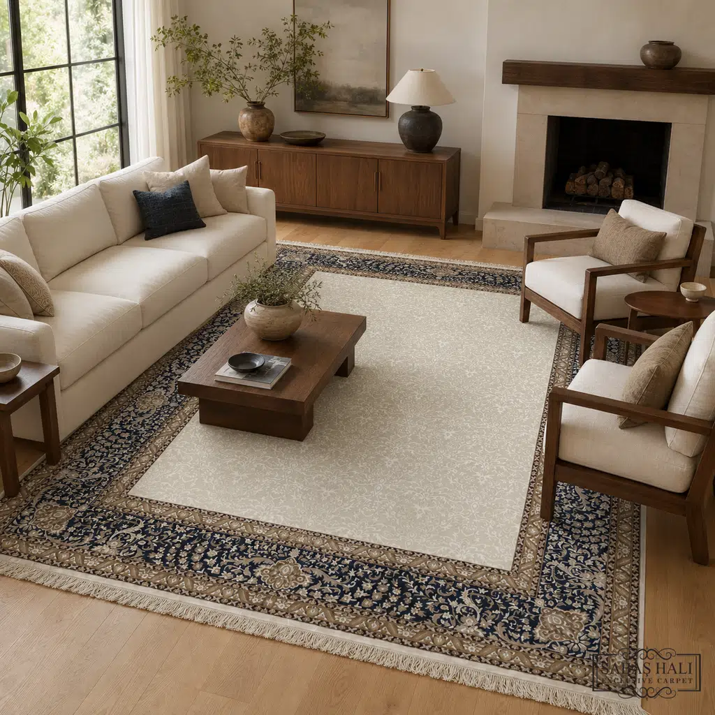 Sabaş Halı Exclusive Carpet – 062213 HÜRREM 237 x 303 cm (Uşak - Yün İpek Dokuma Halısı) Sabaş Halı Exclusive Carpet – 062213 HÜRREM 237 x 303 cm (Uşak - Yün İpek Dokuma Halısı)
