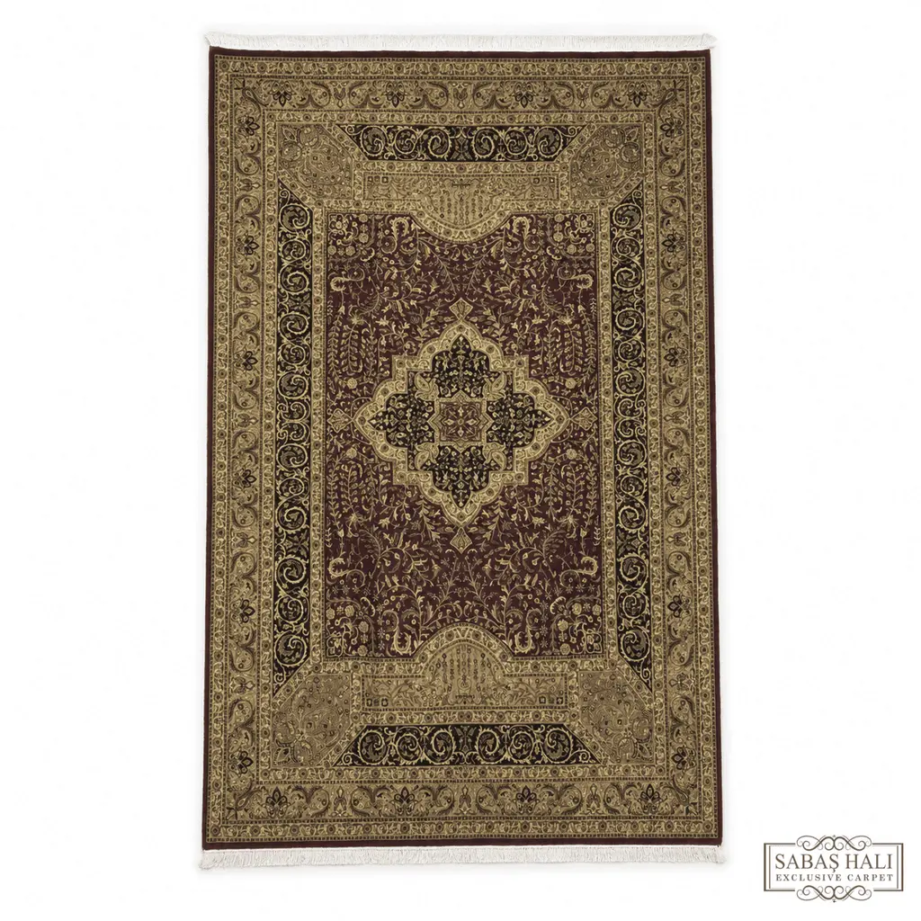 Sabaş Halı Exclusive Carpet – 062318 HAYYAM 193 x 301 cm (Uşak - Yün İpek Dokuma Halısı)