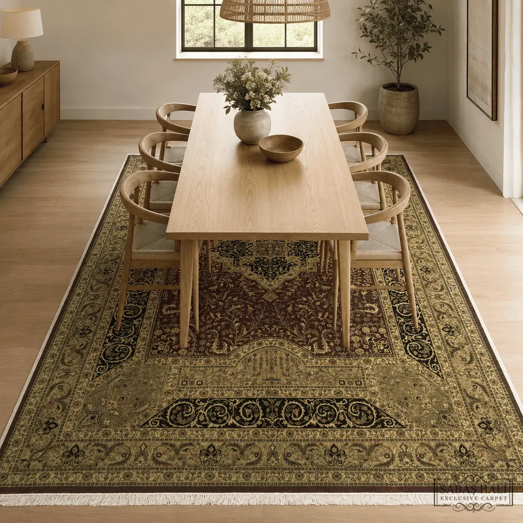 Sabaş Halı Exclusive Carpet – 062318 HAYYAM 193 x 301 cm (Uşak - Yün İpek Dokuma Halısı) Sabaş Halı Exclusive Carpet – 062318 HAYYAM 193 x 301 cm (Uşak - Yün İpek Dokuma Halısı)
