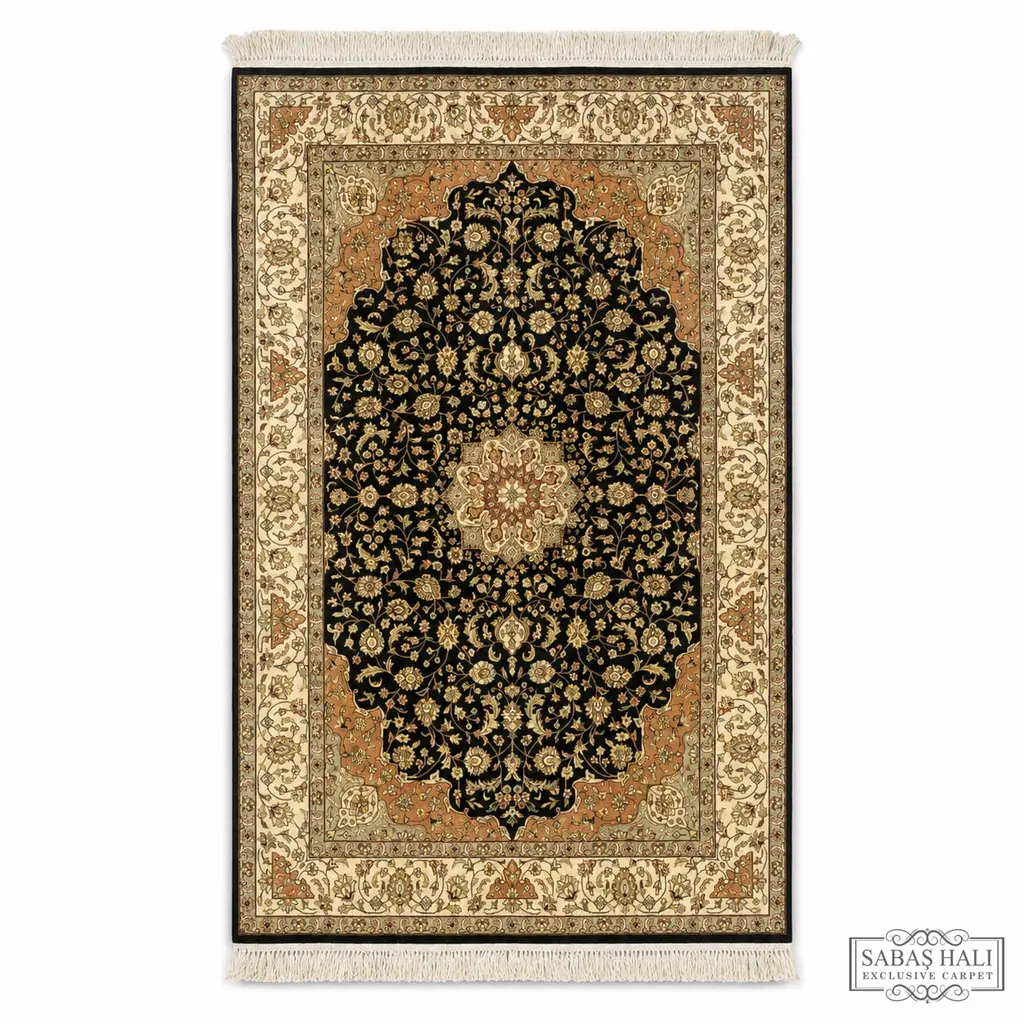 Sabaş Halı Exclusive Carpet – 12383 HEREKE 183 x 277 cm (Hereke - Yün Dokuma Halısı)