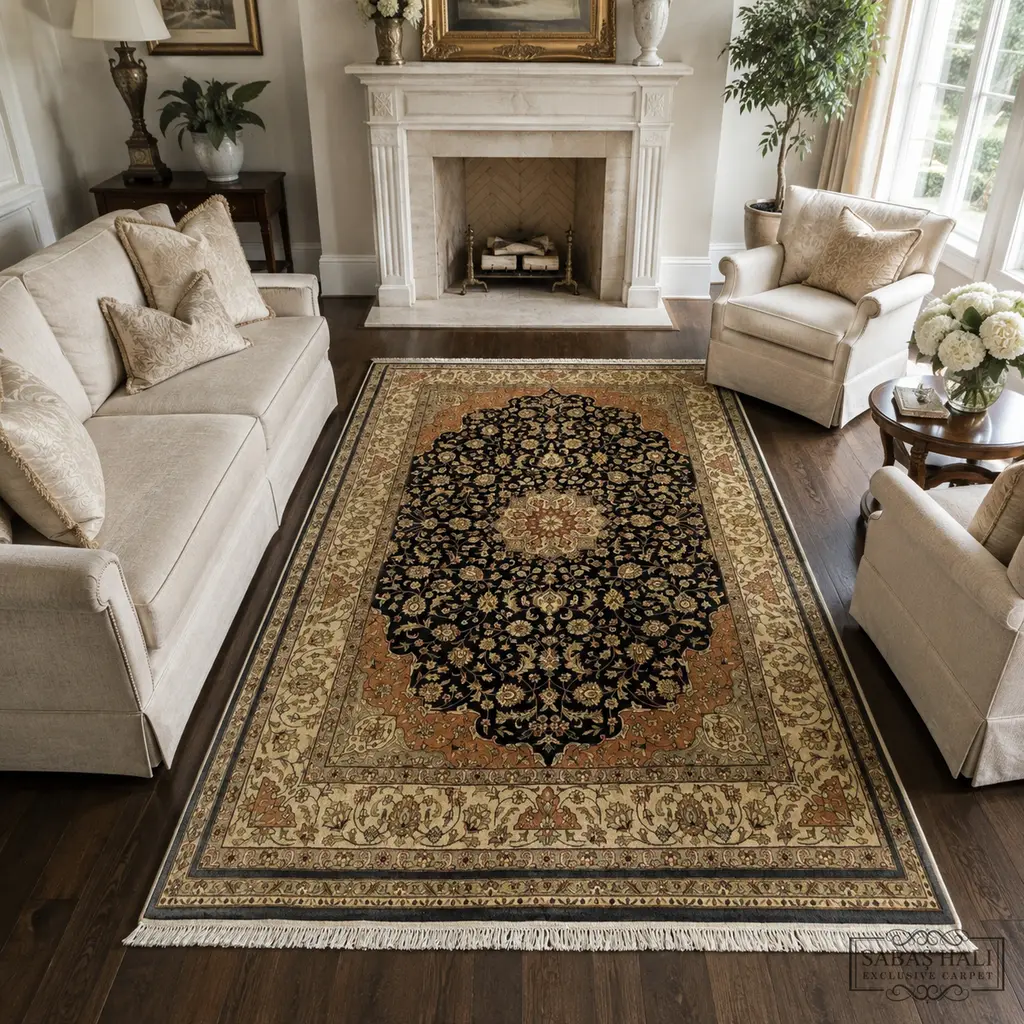 Sabaş Halı Exclusive Carpet – 12383 HEREKE 183 x 277 cm (Hereke - Yün Dokuma Halısı) Sabaş Halı Exclusive Carpet – 12383 HEREKE 183 x 277 cm (Hereke - Yün Dokuma Halısı)