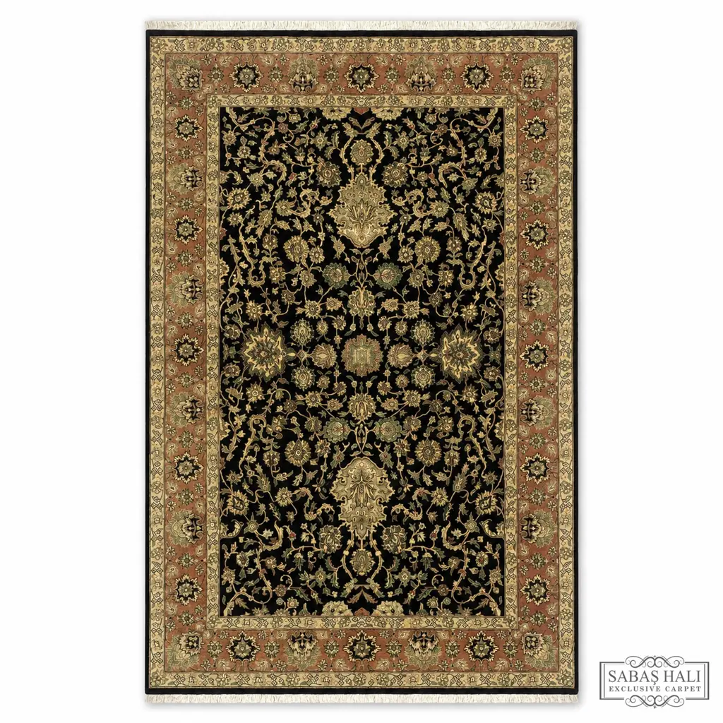 Sabaş Halı Exclusive Carpet – 12386 HEREKE 188 x 272 cm (Hereke - Yün Dokuma Halısı)