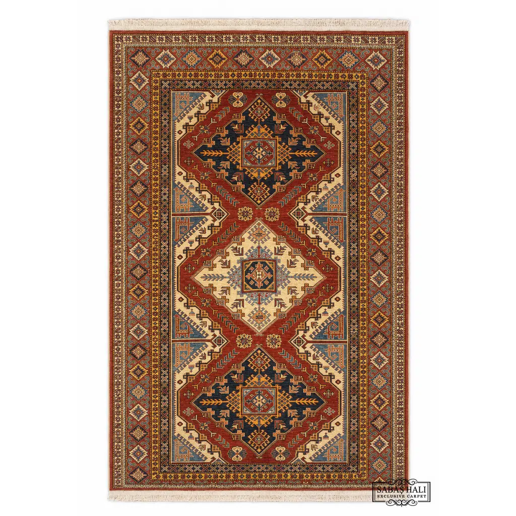 Sabaş Halı Exclusive Carpet – 13040 SÜPER ŞİRVAN 185 x 263 cm (Uşak - Yün Dokuma Halısı)