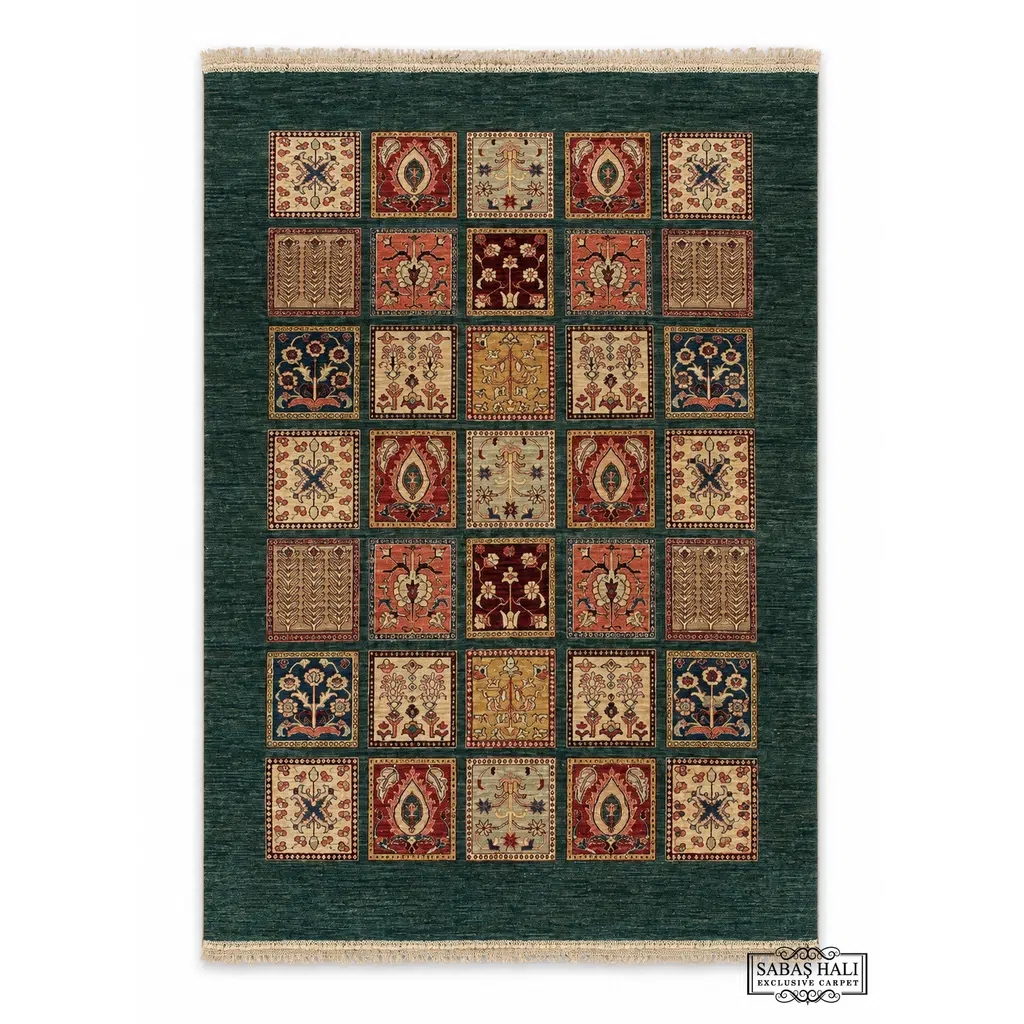 Sabaş Halı Exclusive Carpet – 13155 SÜPER AYNA 212 x 290 cm (Uşak - Yün Dokuma Halısı)