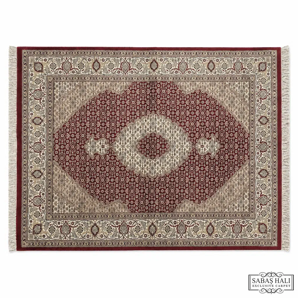 Sabaş Halı Exclusive Carpet – 16 x 16 SARUŞ 16 x 16 KIRMIZI BEJ 125 x 191 cm (İran - Yün Dokuma Halısı)