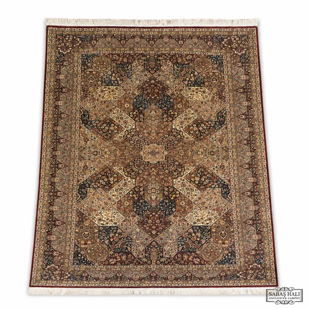 Sabaş Halı Exclusive Carpet – 20 x 20 SARUJ 150 x 225 MODEL 20 x 20 cm KIRMIZI (İran - Yün Dokuma Halısı)