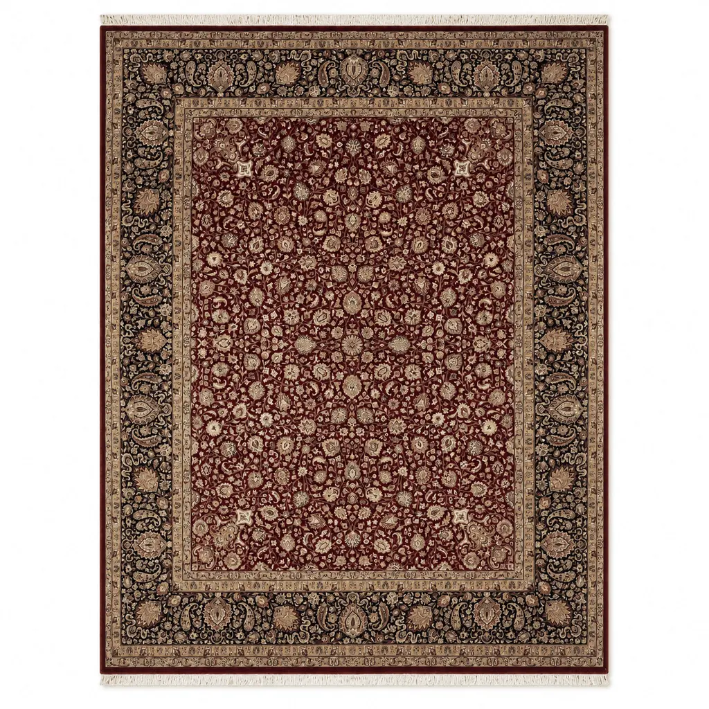 Sabaş Halı Exclusive Carpet – 20 x 20 SARUJ 247 x 303 MODEL 20 x 20 cm KIRMIZI LACİVERT (İran - Yün Dokuma Halısı)