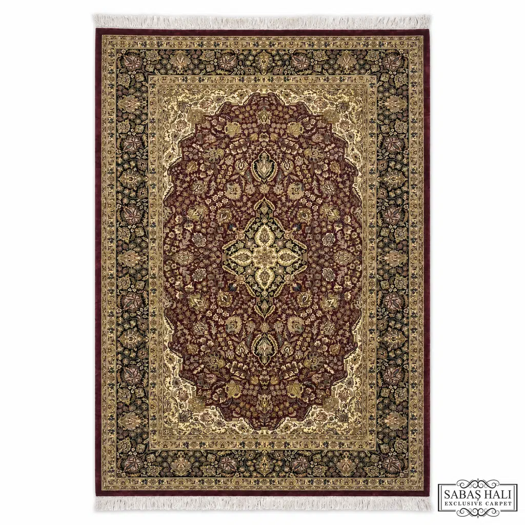 Sabaş Halı Exclusive Carpet – 20 x 20 SARUŞ 20 x 20 KIRMIZI-LACİVERT 125 x 182 cm (İran - Yün Dokuma Halısı)