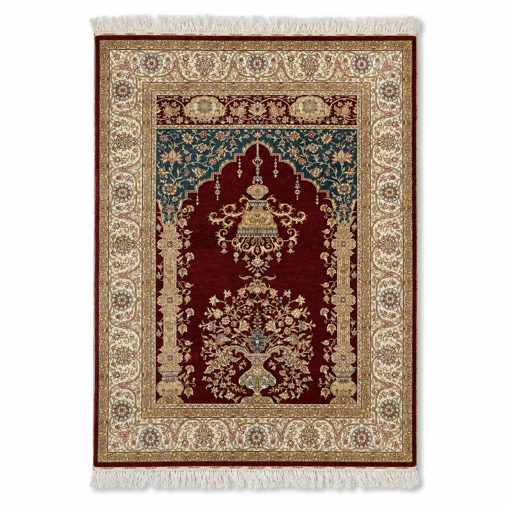 Sabaş Halı Exclusive Carpet – 230 LİNE CEZAEVİ 087 x 121 cm (İpek - %100 İpek Dokuma Halısı)