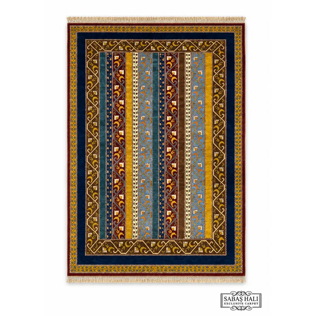 Sabaş Halı Exclusive Carpet – 63463 ŞAL HALI 803 LACİVERT 212 x 299 cm (Diğer - Yün Dokuma Halısı)
