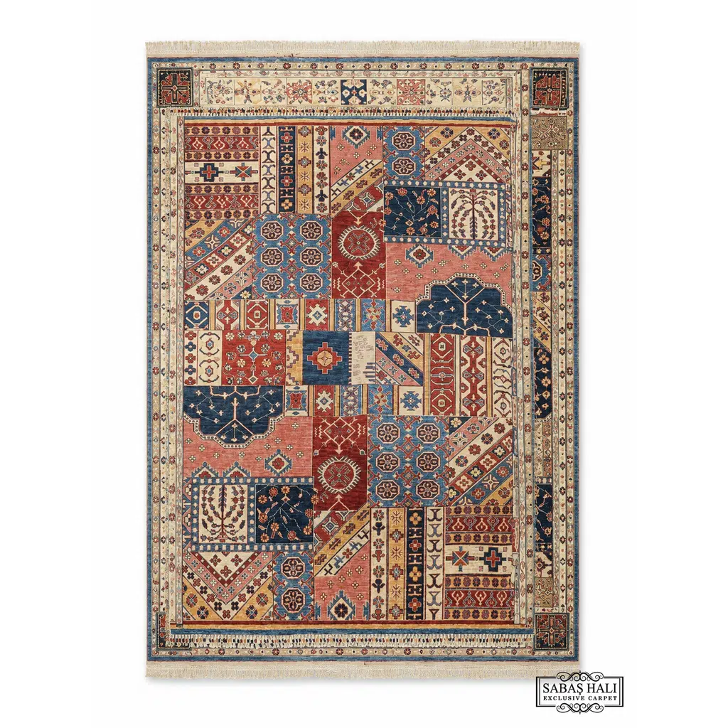 Sabaş Halı Exclusive Carpet – 6903 PATCHWORK 174 x 232 cm (Uşak - Yün Dokuma Halısı)