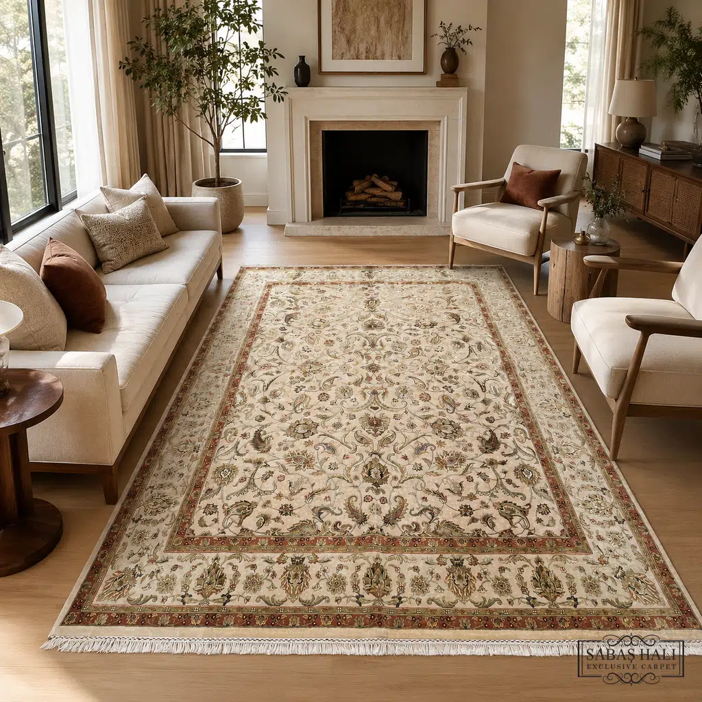Sabaş Halı Exclusive Carpet – ANTİK UŞAK İPEKLİ HALI 246 x 305 cm (Uşak - Yün İpek Dokuma Halısı) Sabaş Halı Exclusive Carpet – ANTİK UŞAK İPEKLİ HALI 246 x 305 cm (Uşak - Yün İpek Dokuma Halısı)