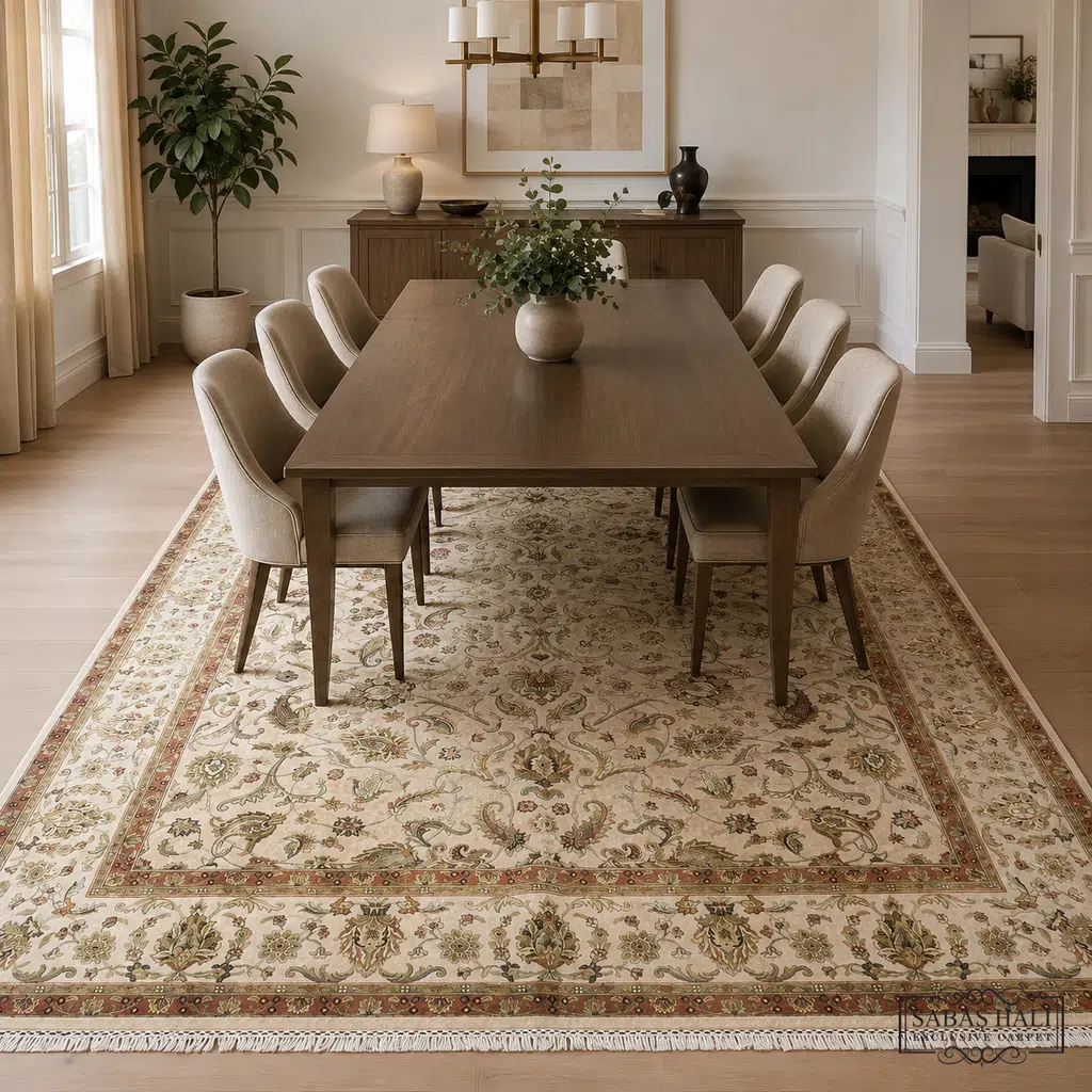 Sabaş Halı Exclusive Carpet – ANTİK UŞAK İPEKLİ HALI 246 x 305 cm (Uşak - Yün İpek Dokuma Halısı) Sabaş Halı Exclusive Carpet – ANTİK UŞAK İPEKLİ HALI 246 x 305 cm (Uşak - Yün İpek Dokuma Halısı)