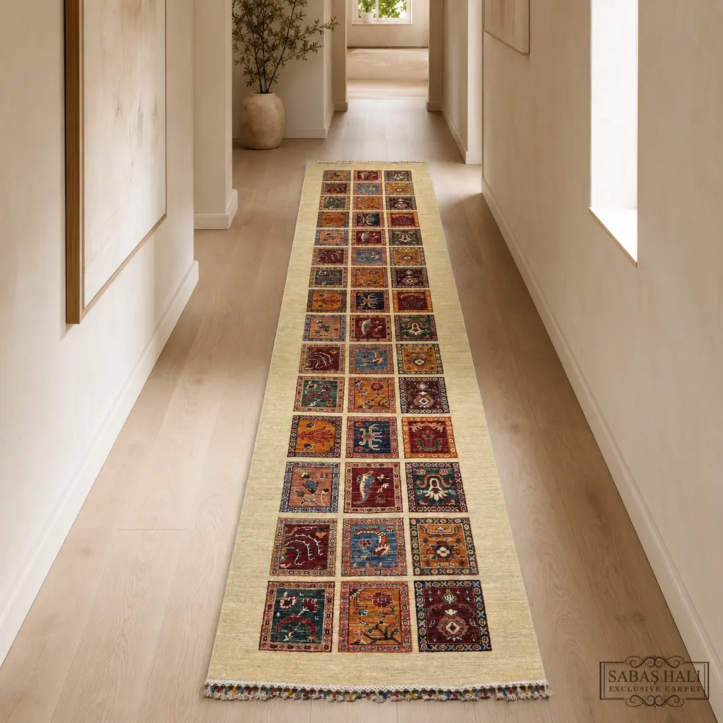 Sabaş Halı Exclusive Carpet – BAHTİYARİ 102 x 402 cm (Uşak - Yün Dokuma Halısı) Sabaş Halı Exclusive Carpet – BAHTİYARİ 102 x 402 cm (Uşak - Yün Dokuma Halısı)