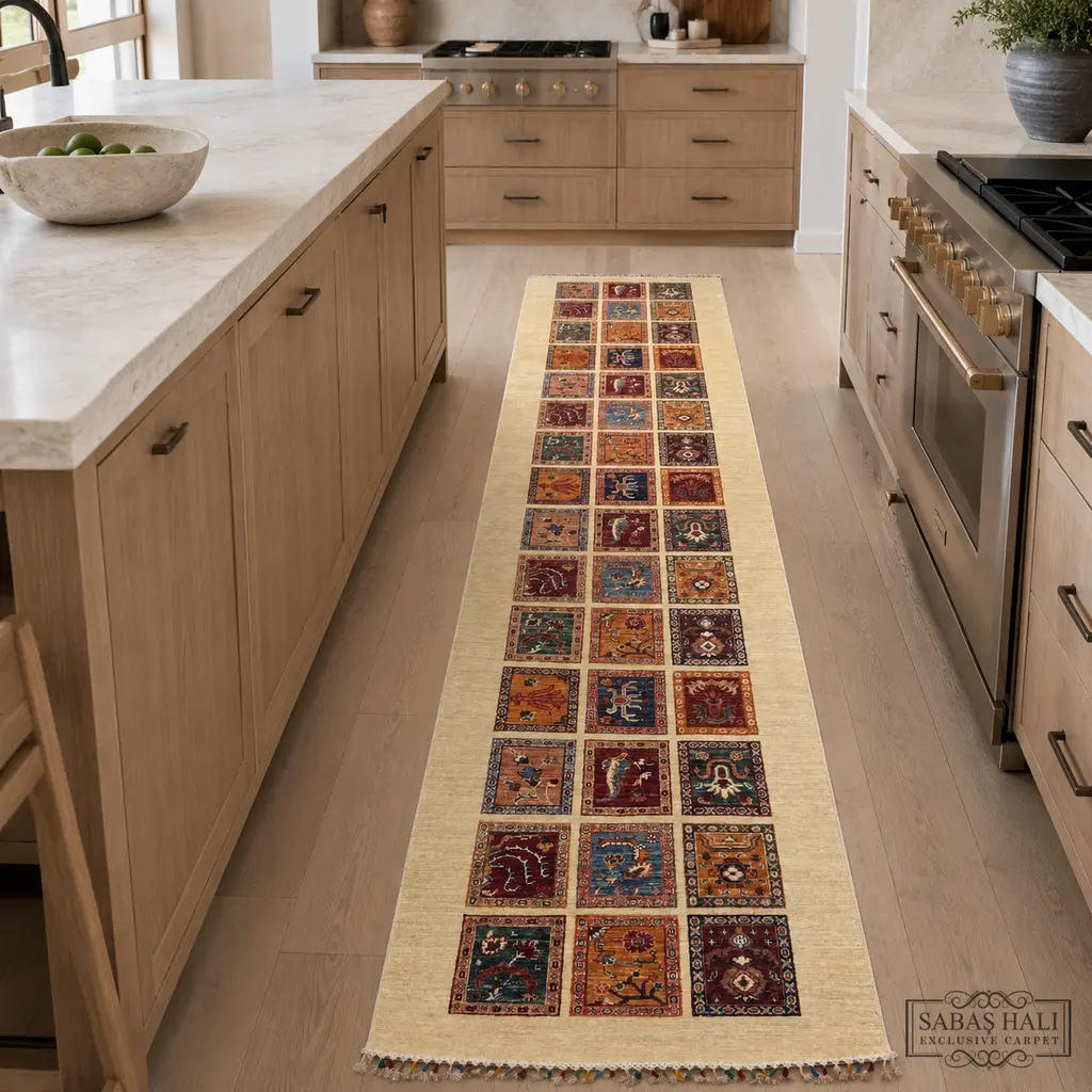 Sabaş Halı Exclusive Carpet – BAHTİYARİ 102 x 402 cm (Uşak - Yün Dokuma Halısı) Sabaş Halı Exclusive Carpet – BAHTİYARİ 102 x 402 cm (Uşak - Yün Dokuma Halısı)